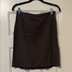 I.N. San Francisco Charcoal Pinstripe Pencil Skirt